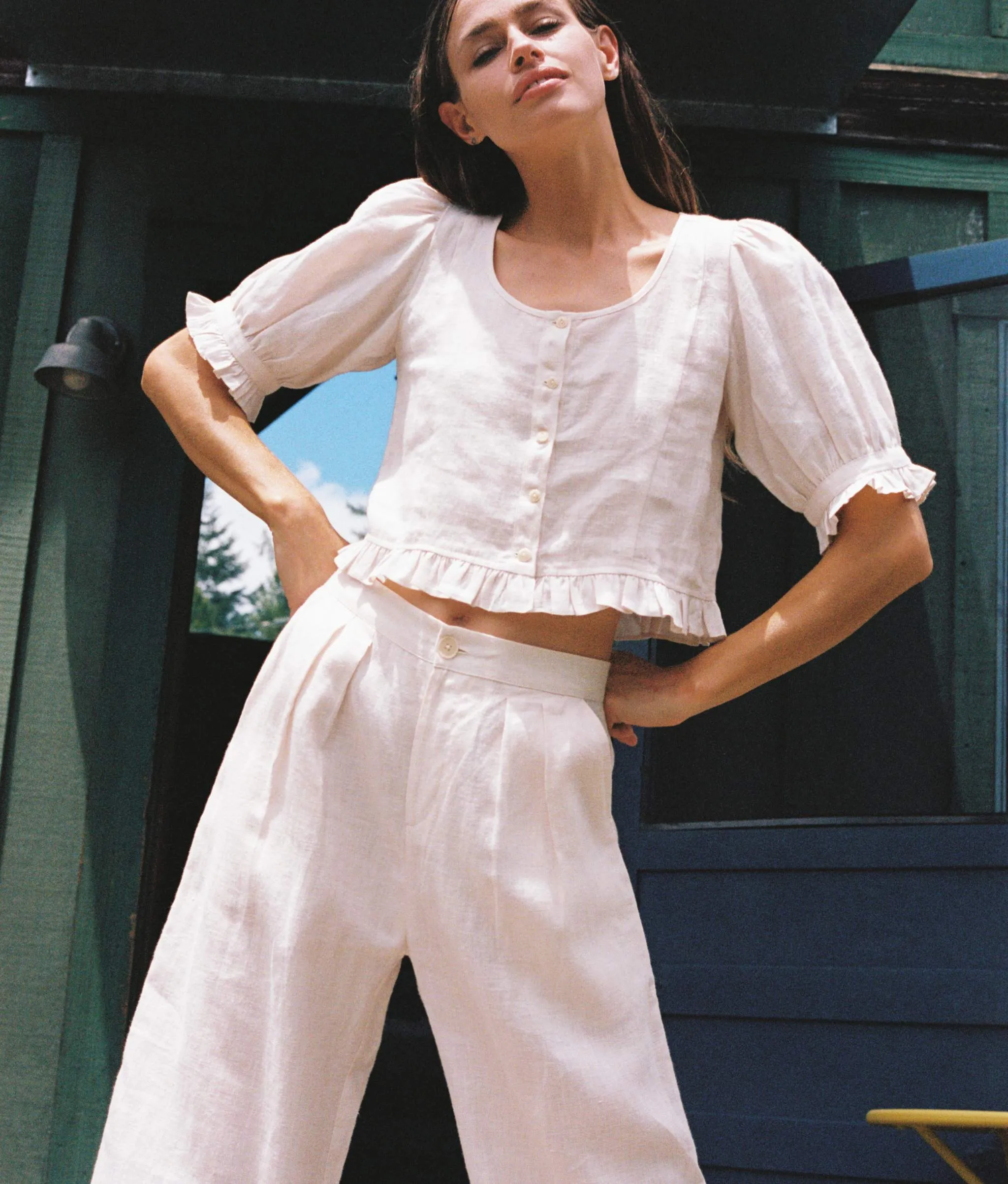 The Ellen Top | Pearl Linen