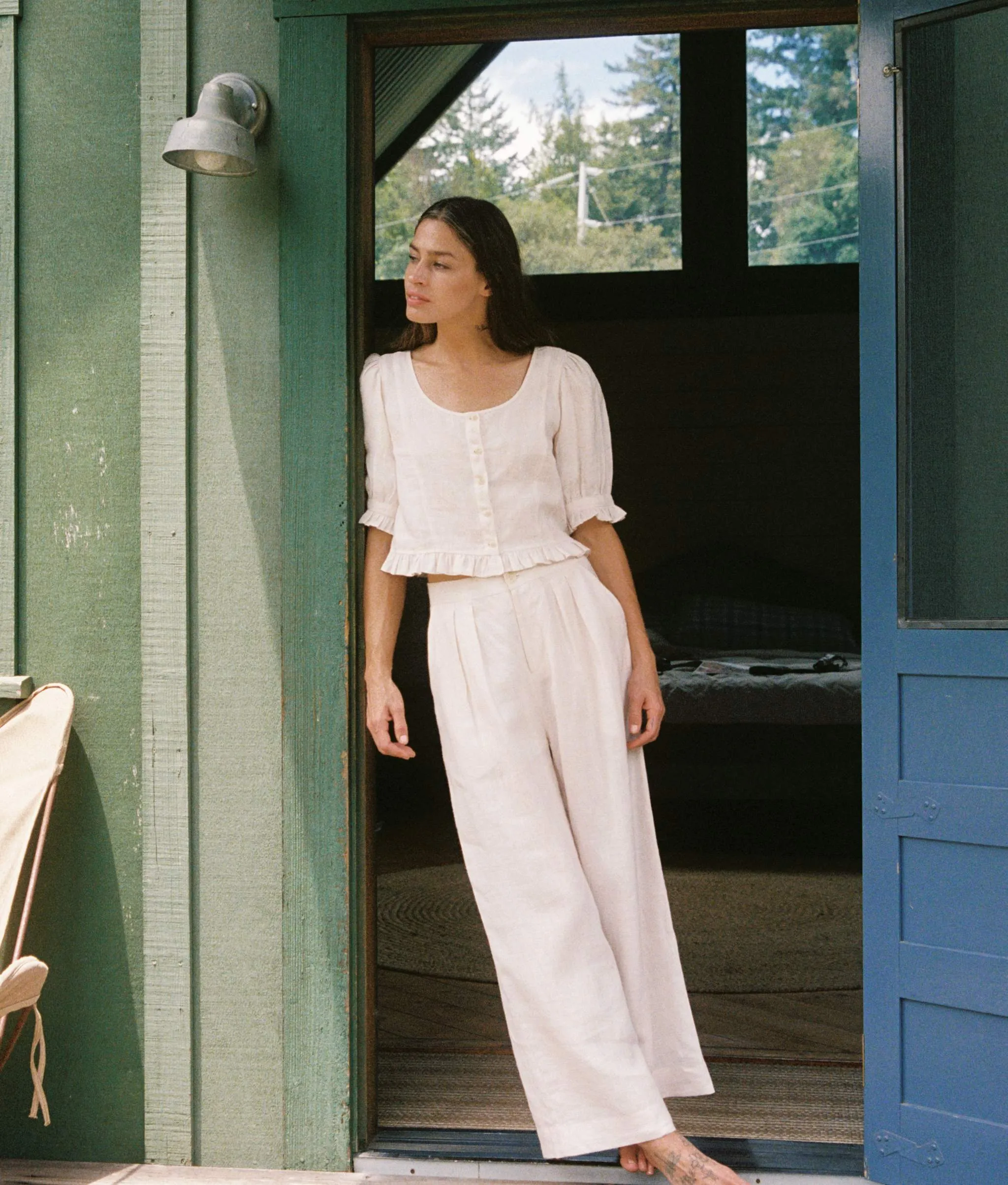 The Ellen Top | Pearl Linen