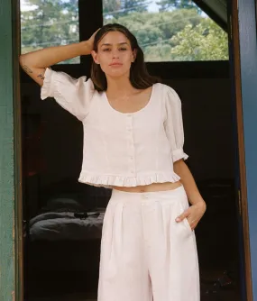 The Ellen Top | Pearl Linen