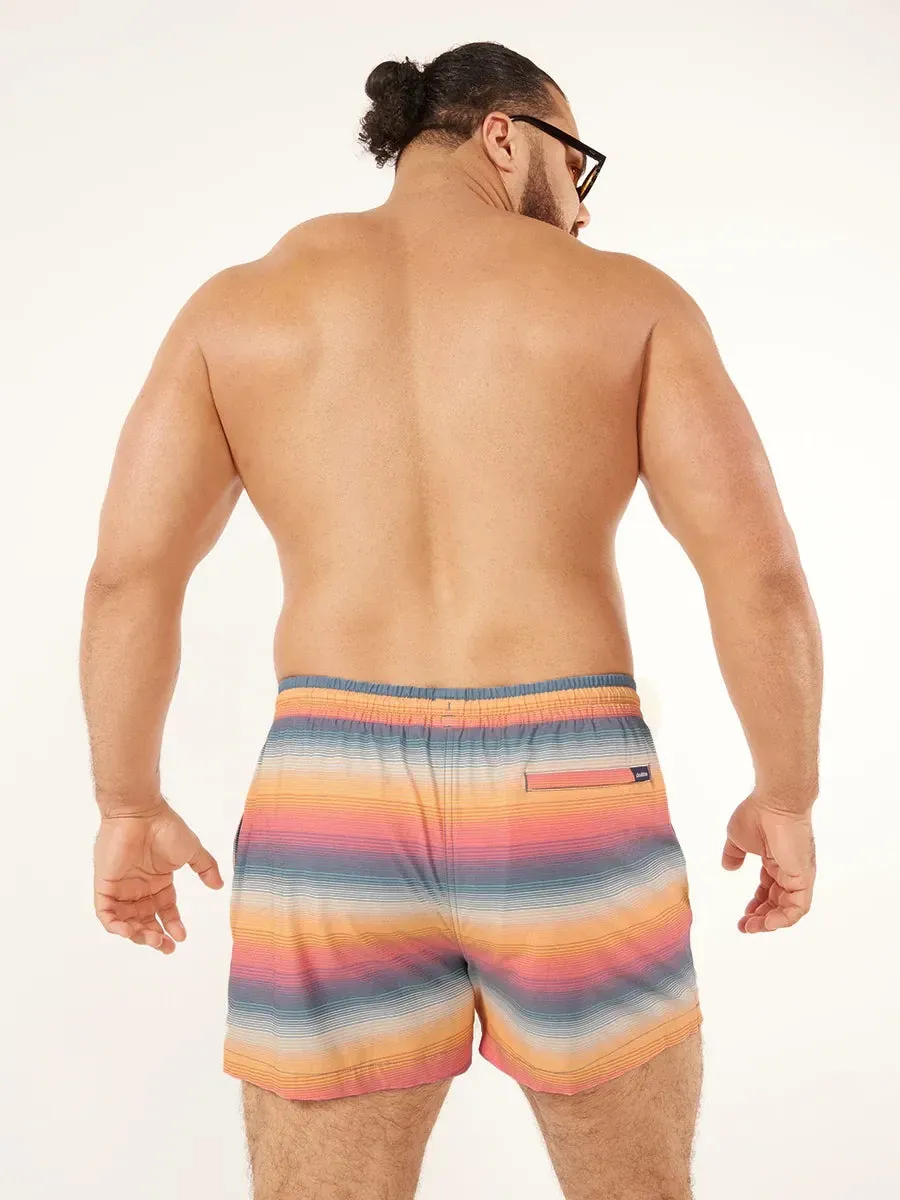 The Malibu Sunsets 4" (Faded Classic Lined Swim Trunk)