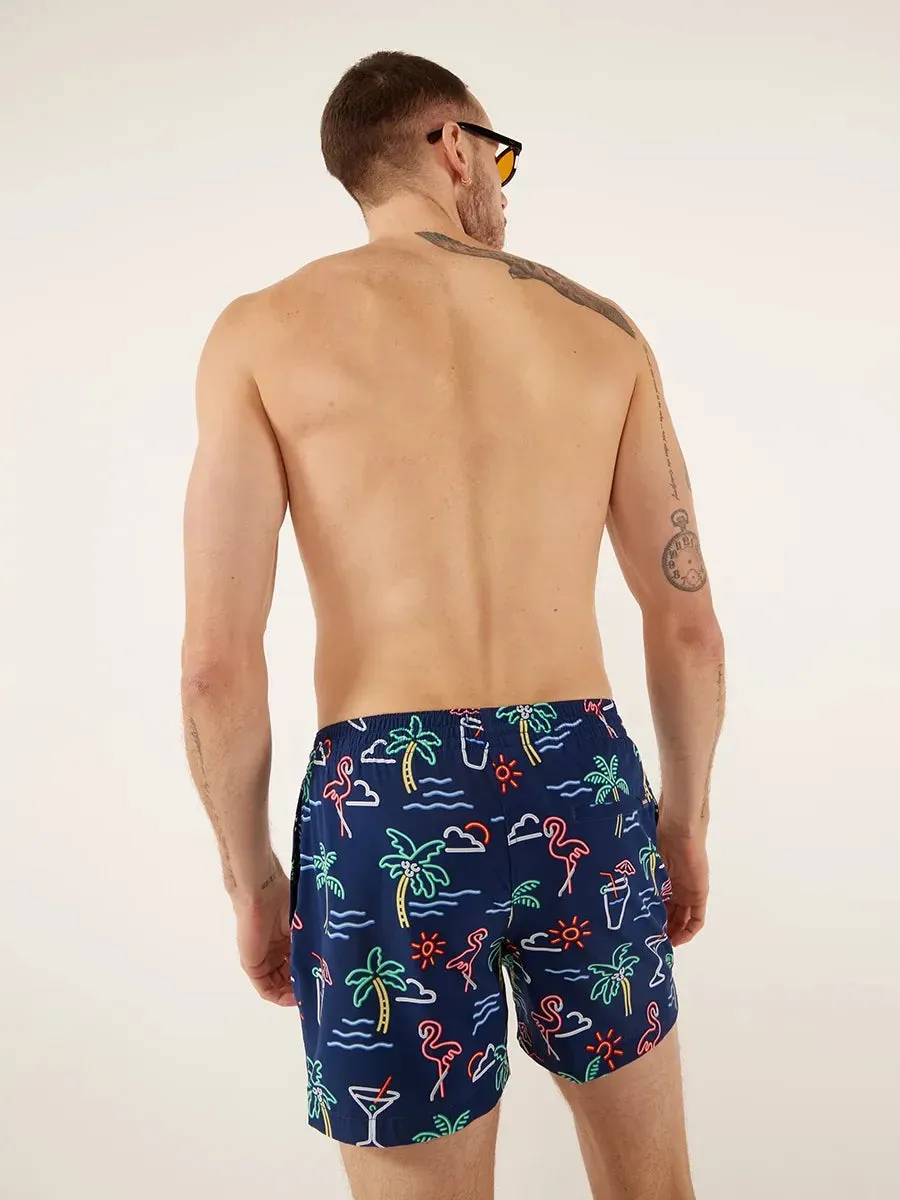 The Neon Lights 5.5" (Lined Classic Swim Trunk)
