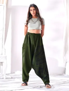 Womens Oversized Street Wear Hippy Harem Pants For Yoga