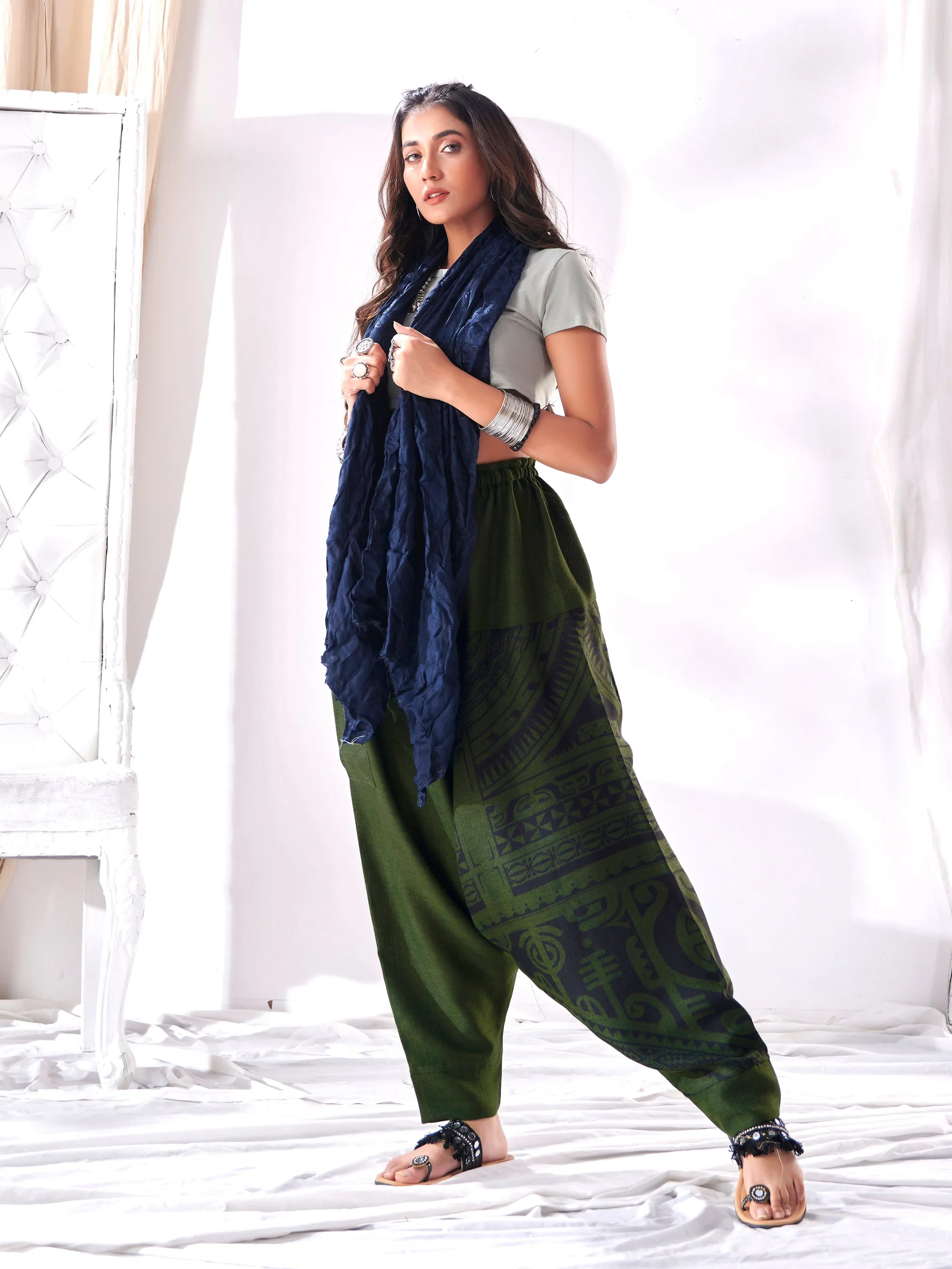 Womens Oversized Street Wear Hippy Harem Pants For Yoga