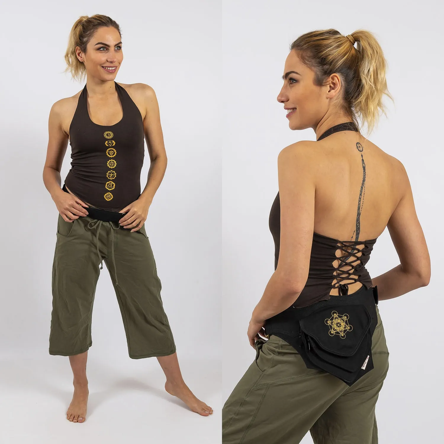 Yoga Halter - Chakra Print