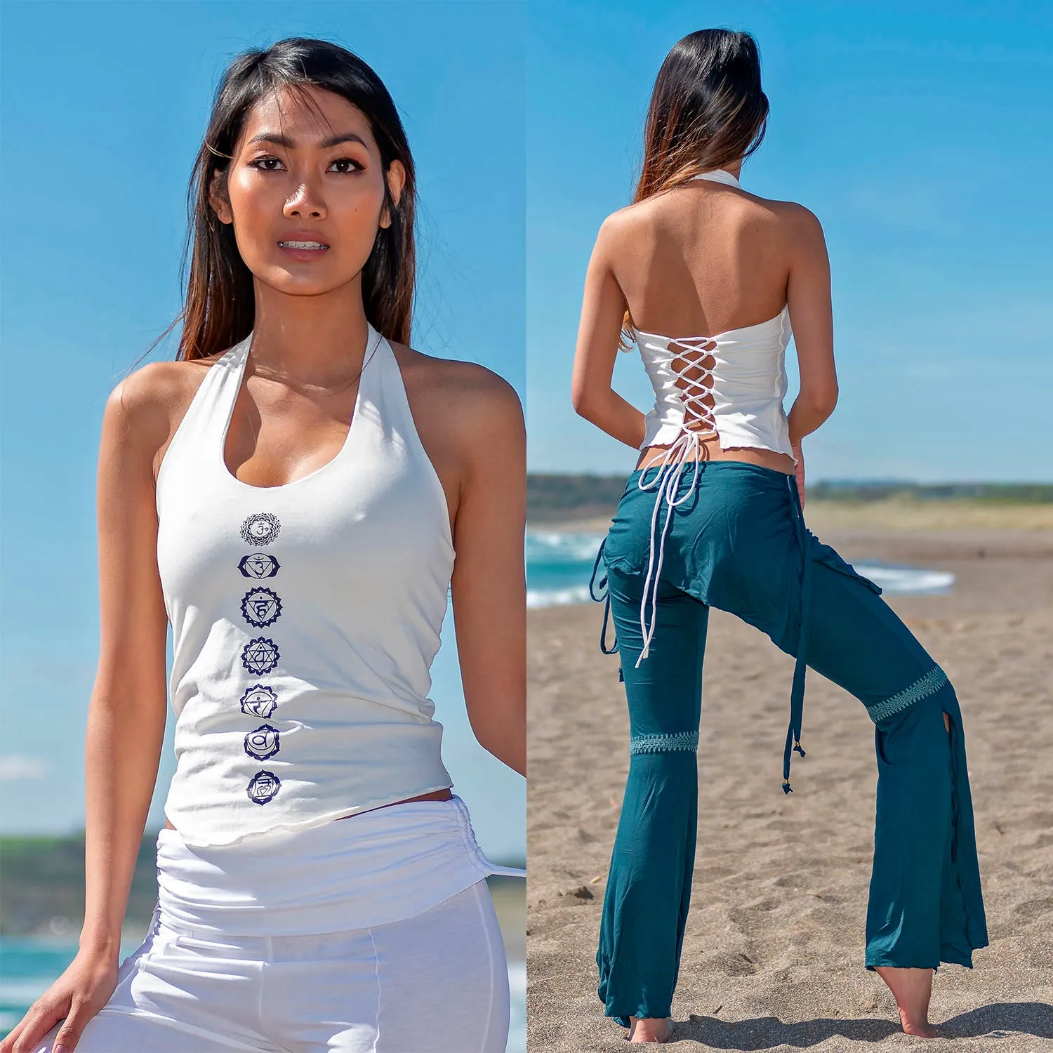 Yoga Halter - Chakra Print